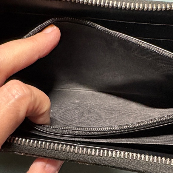 Gucci GG Supreme Web Zip Around Wallet Black Grey Blue Red Stripe GUC - Picture 12 of 12